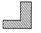 Пользуясь только линейкой без делений и не производя никаких вычислений, найдите построением положение центра тяжести С показанной на рисунке однородной пластинки.

