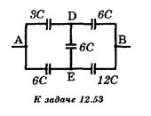 Определите емкость С<sub>0</sub> показанной на рисунке батареи конденсаторов.
